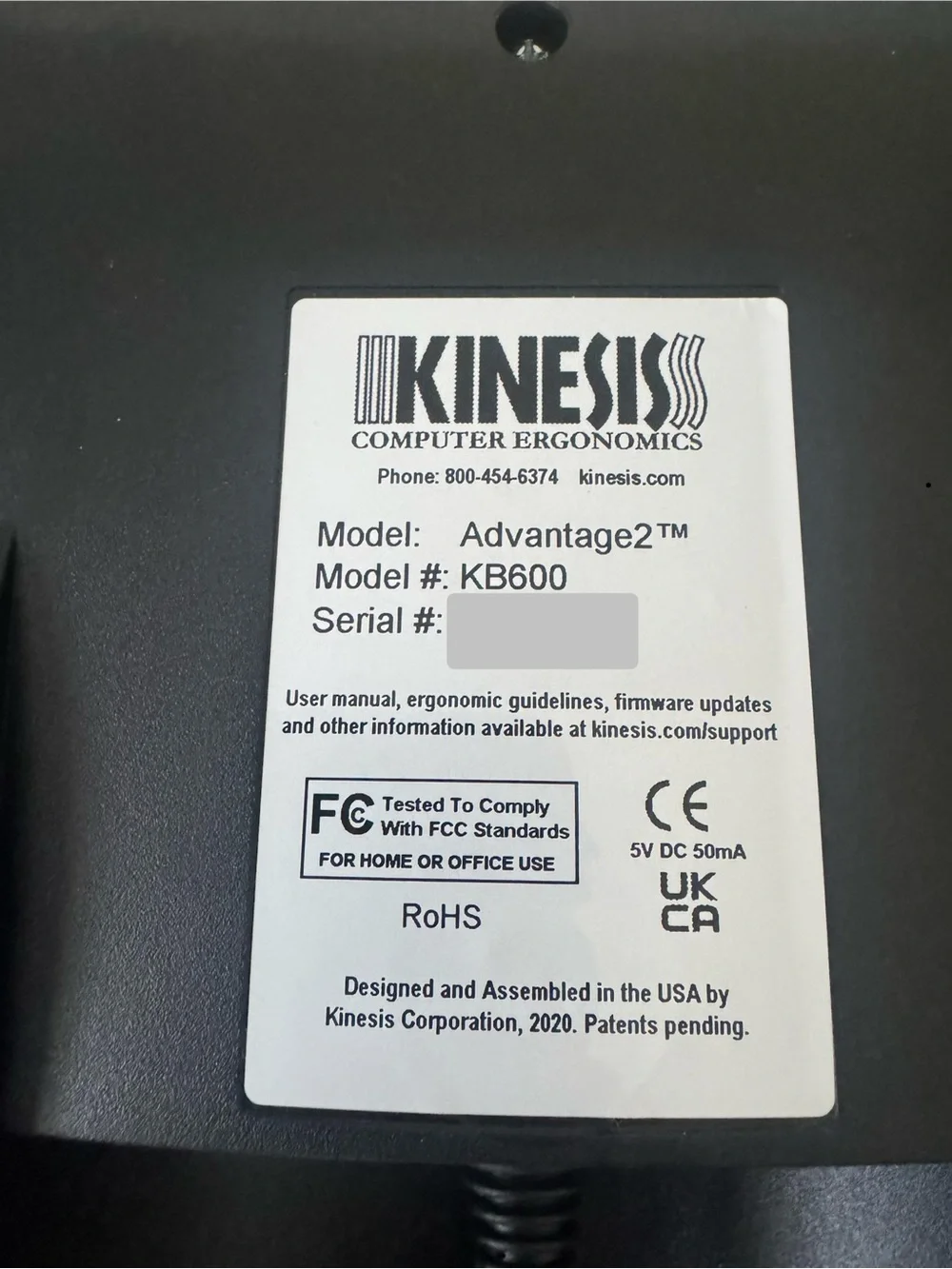 Kinesis Advantage2 Ergonomic USB Keyboard - with Cherry Brown Switches